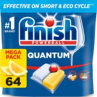 Finish Quantum All In One Dishwasher Tablets Lemon - 64 Tabs