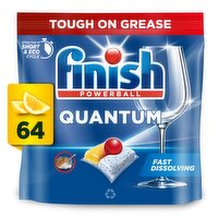 Finish Quantum All In One Dishwasher Tablets Lemon - 64 Tabs