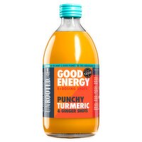 Unrooted Good Energy Punchy Turmeric & Ginger Shots 500ml