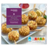 Dunnes Stores 8 Garlic & Herb Prawn Lollipops 136g