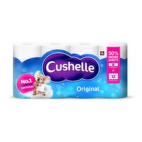 Cushelle Original Toilet Rolls 8 Mega Rolls 50% More Sheets