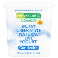 Irish Yogurts 0% Fat Greek Style Natural Live Yogurt 1kg