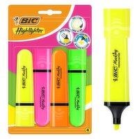 BIC Flat Highlighter Pens Neon x4