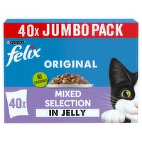 FELIX Original Mixed Selection in Jelly Wet Cat Food 40x85g