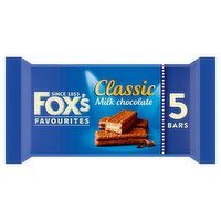 Fox's Favourites Classic Milk Chocolate Cream Filled Biscuit Bars 5 x 25g (125g)