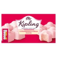 Mr Kipling 8 Strawberries & Cream Fancies