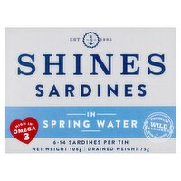 Shines Sardines in Spring Water 106g