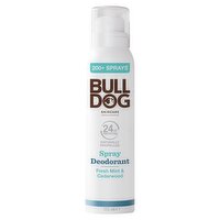 Bulldog Skincare Fresh Mint & Cedarwood Spray Deodorant 125ml