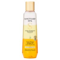 Sanctuary Spa Golden Sandalwood Natural Oils Three-Phase Shower Oil 200ml