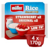 Müller Rice Strawberry & Original Low Fat Dessert