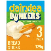 Dairylea Dunkers Breadsticks Cheese Snack 3 pack Multipack (3 x 43g) 129 g