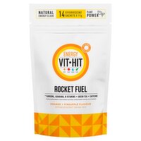 Vit Hit Rocket Fuel Orange + Pineapple Flavour Effervescent Drink Mix Pouch - 14 sachets 154g