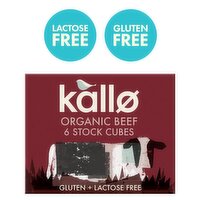 Kallo 6 Organic Beef Stock Cubes 66g