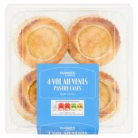 Dunnes Stores 4 Vol Au Vents Pastry Cases 128g