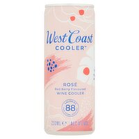 West Coast Cooler Rosé Red Berry Flavoured Wine Cooler 250ml