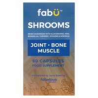 Fabü Shrooms Joint, Bone, Muscle Food Supliments 60 Capsules 55g