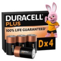 Duracell Plus D 4 Pack