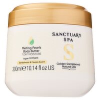 Sanctuary Spa Golden Sandalwood Natural Oils Melting Pearls Body Butter 300ml