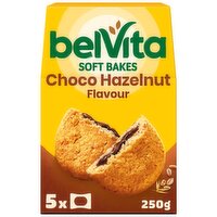 Belvita Soft Bakes Chocolate Hazelnut Flavour Cereal Snack Bars Multipack 250g (5 x 50g)