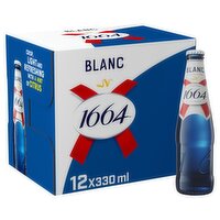 1664 Blanc Citrus Flavoured Beer Bottles 12 x 330ml
