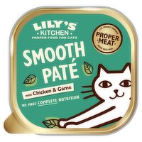 Lily’s Kitchen Smooth Chicken with Game Paté Complete Adult Cat Food 85g