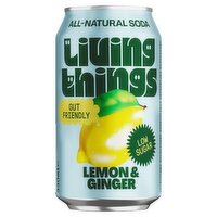 Living Things Lemon & Ginger 4 x 330ml