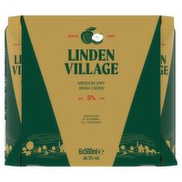 Linden Village Medium Dry Irish Cider 6 x 500ml