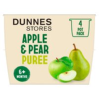 Dunnes Stores Apple & Pear Puree 6+ Months 4 x 100g (400g)