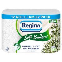 Regina Soft Bamboo 12 Rolls Family Pack