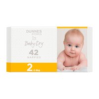 Dunnes Stores 42 Baby-Dry Nappies 2 4-8kg
