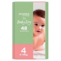 Dunnes Stores 48 Baby-Dry Nappies 4 9-14kg