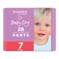 Dunnes Stores 28 Baby-Dry Easy on Easy off Pants 7 17+kg