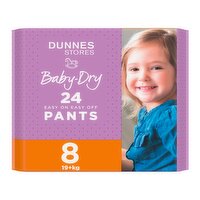 Dunnes Stores Baby-Dry Easy On Easy off 24 Pants 8 19+kg