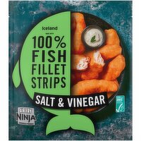 Iceland Made with 100% Fish Fillet Strips Salt & Vinegar 400g