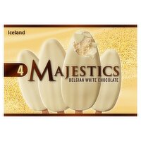 Iceland Majestics Belgian White Chocolate 4 x 120ml (480ml)
