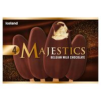 Iceland Majestics Belgian Milk Chocolate 4 x 120ml (480ml)