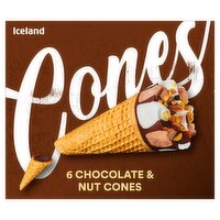 Iceland 6 Chocolate & Nut Cones 372g