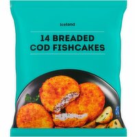 Iceland 14 Breaded Cod Fishcakes 700g