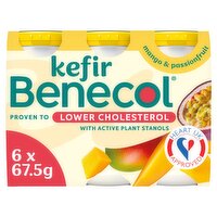 Benecol Kefir Mango & Passionfruit 405g (6 x 67.5g)