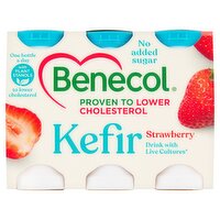 Benecol Strawberry Kefir Yogurt Drink 6 x 67.5g (405g)