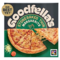 Goodfellas Stonebaked Thin Margherita Three Cheese Pizza 334g