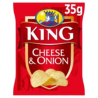 King Cheese & Onion Flavour Potato Crisps 35g
