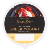 Dunnes Stores Simply Better Authentic Greek Yogurt with Vanilla 450g
