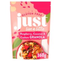 Just Live a Little Gluten Free Raspberry, Coconut & Cashew Granola 360g