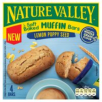 Nature Valley Cereal Bars Muffin Bars Lemon Poppy Seed 4x30g