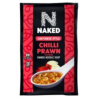 Naked Cantonese Style Chilli Prawn Flavour Ramen Noodle Soup 25g