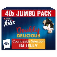 FELIX Doubly Delicious Countryside Selection Wet Cat Food 40x85g