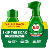 Fairy Skip the Soak Dish Power Spray + Refill Fresh 1000ml