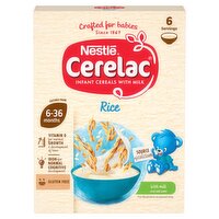 Cerelac Infant Cereals with Milk Rice 6+ Months 160g