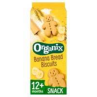 Organix Banana Bread Biscuits Toddler Snacks 135g 12 months+